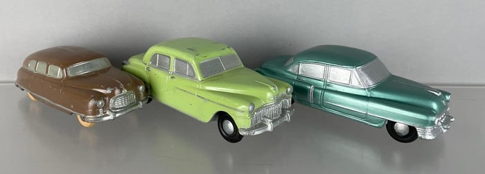 Group of 3 1940s / 50s Dealership Promo Car Banks