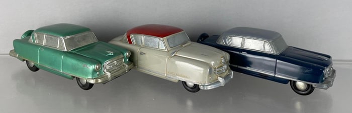 Group of 3 1950s Nash Dealership Promo Car Banks