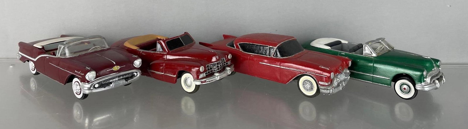 Group of 1940s / 50s Dealership Promo Cars: All repainted, includes olds, Cadillac, Chevy