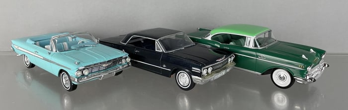 Group of 1950s / 60s Chevy Assembled Model Cars