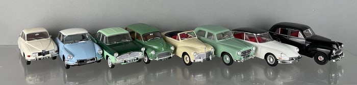 Group of Die-Cast Foreign Cars