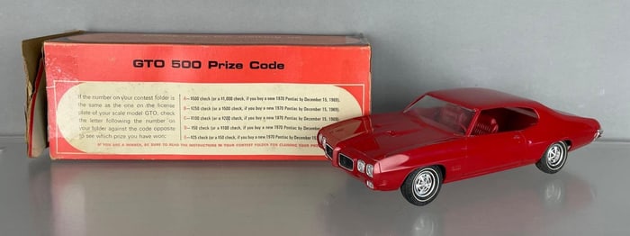 1970 Pontiac GTO Cardinal Red Dealership Promo Car