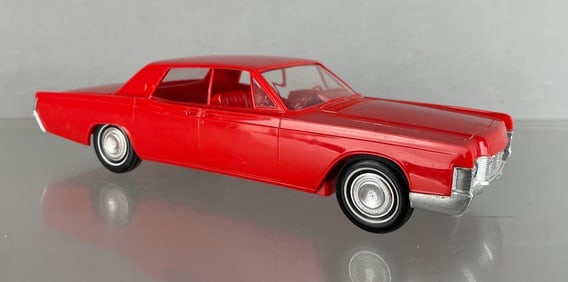 1968 Lincoln Continental Bright Red Dealership Promo Car
