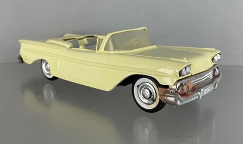 1958 Chevy Impala Convertible Colonial Cream Dealership Promo Car
