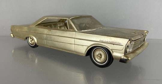 1965 Ford Galaxie 500 XL Gold Plated 1966 Oldsmobile Toronado Gray Dealership Promo Car