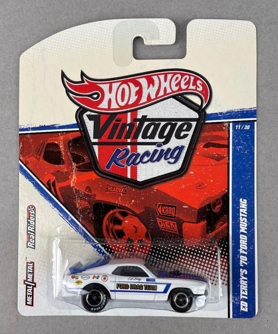 Hot Wheels Vintage Racing Ed Terry's 1970 Ford Mustang: Mattel die-cast original packaging