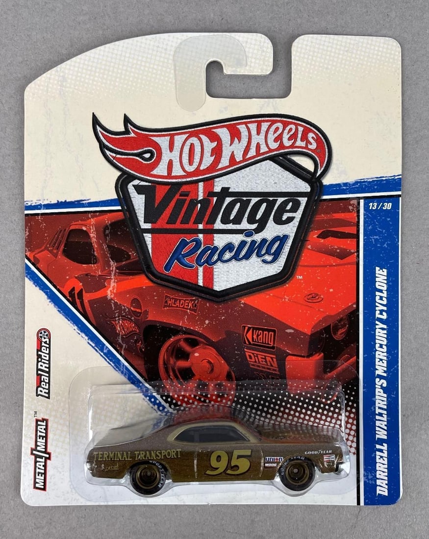 Hot Wheels Vintage Racing Darrell Waltrip's Mercury Cyclone: Mattel die-cast original packaging