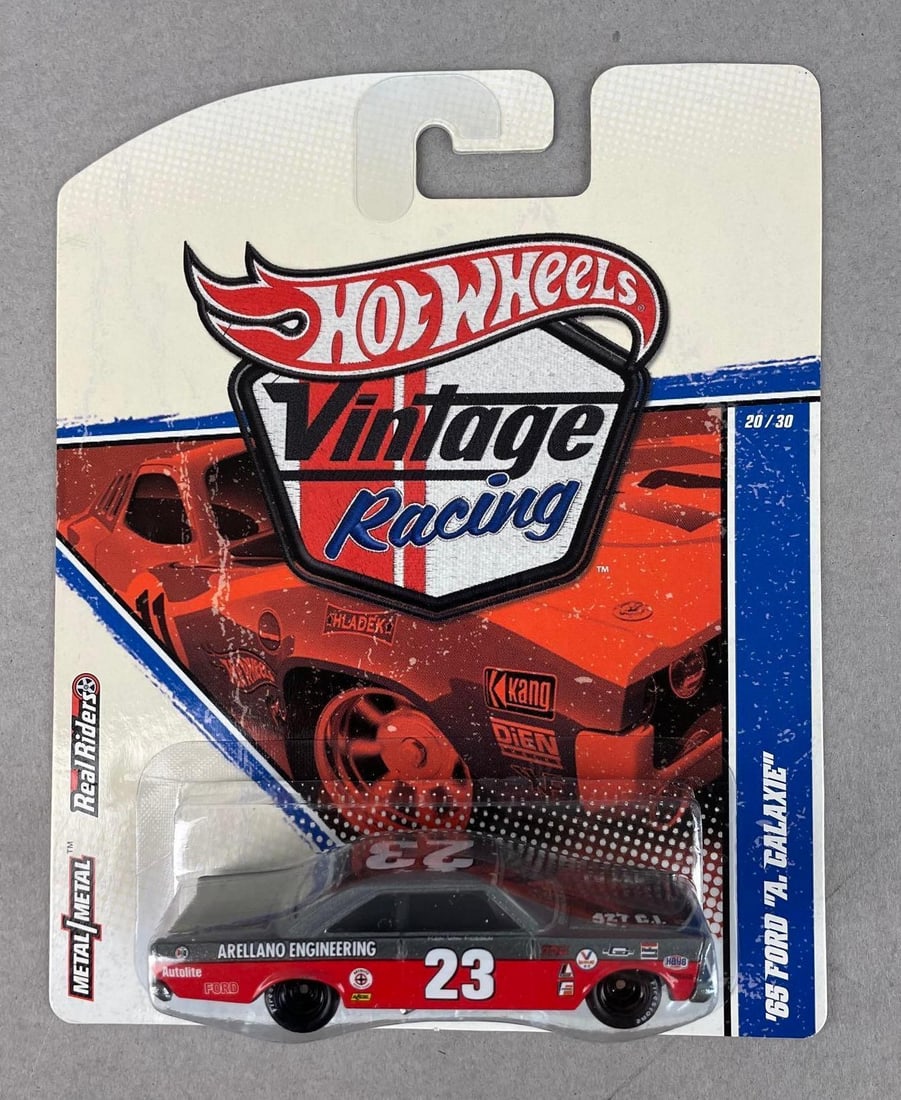 Hot Wheels Vintage Racing 65 Ford A. Galaxie: Mattel die-cast original packaging