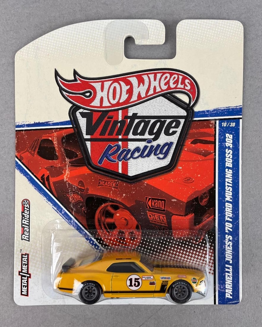 Hot Wheels Vintage Racing Parnelli Jones' 70 Ford Mustang Boss 302: Mattel die-cast original packaging