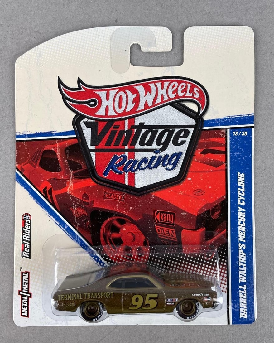 Hot Wheels Vintage Racing Darrell Waltrip's Mercury Cyclone: Mattel die-cast original packaging