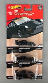 Group of Mattel Hot Wheels Premium Silhouettes RWB Porsche 930s