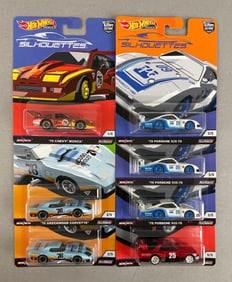Group of Mattel Hot Wheels Premium Silhouettes Die-Cast Cars