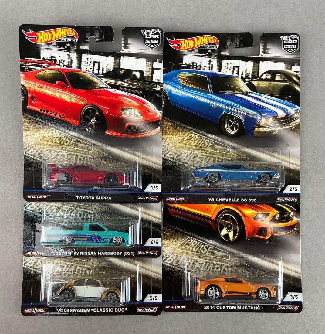 Group of Mattel Hot Wheels Premium Cruise Boulevard Die-Cast Cars (1 of 2)