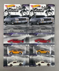 Group of Mattel Hot Wheels Fast and Furious Die-Cast Cars