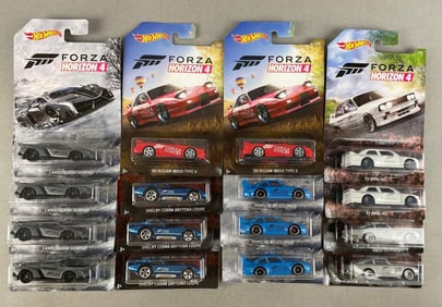 Group of Mattel Hot Wheels Forza Horizon 4 Die-Cast Cars