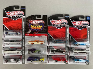 Group of Mattel Hot Wheels Garage Die-Cast Cars