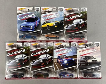 Group of Mattel Hot Wheels Modern Classics Die-Cast Cars