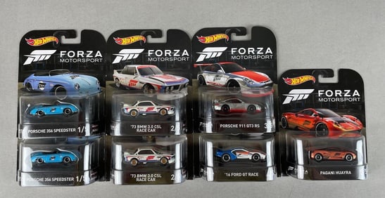 Set of 5 Mattel Hot Wheels Forza Motorsport Die-Cast Cars