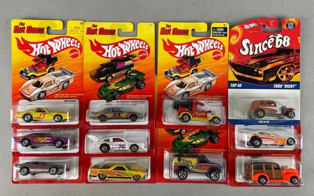 Group of Mattel Hot Wheels The Hot Ones Die-Cast Cars