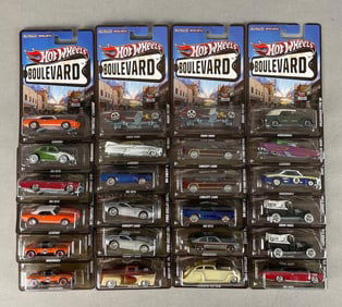 Group of Mattel Hot Wheels Boulevard Die-Cast Cars