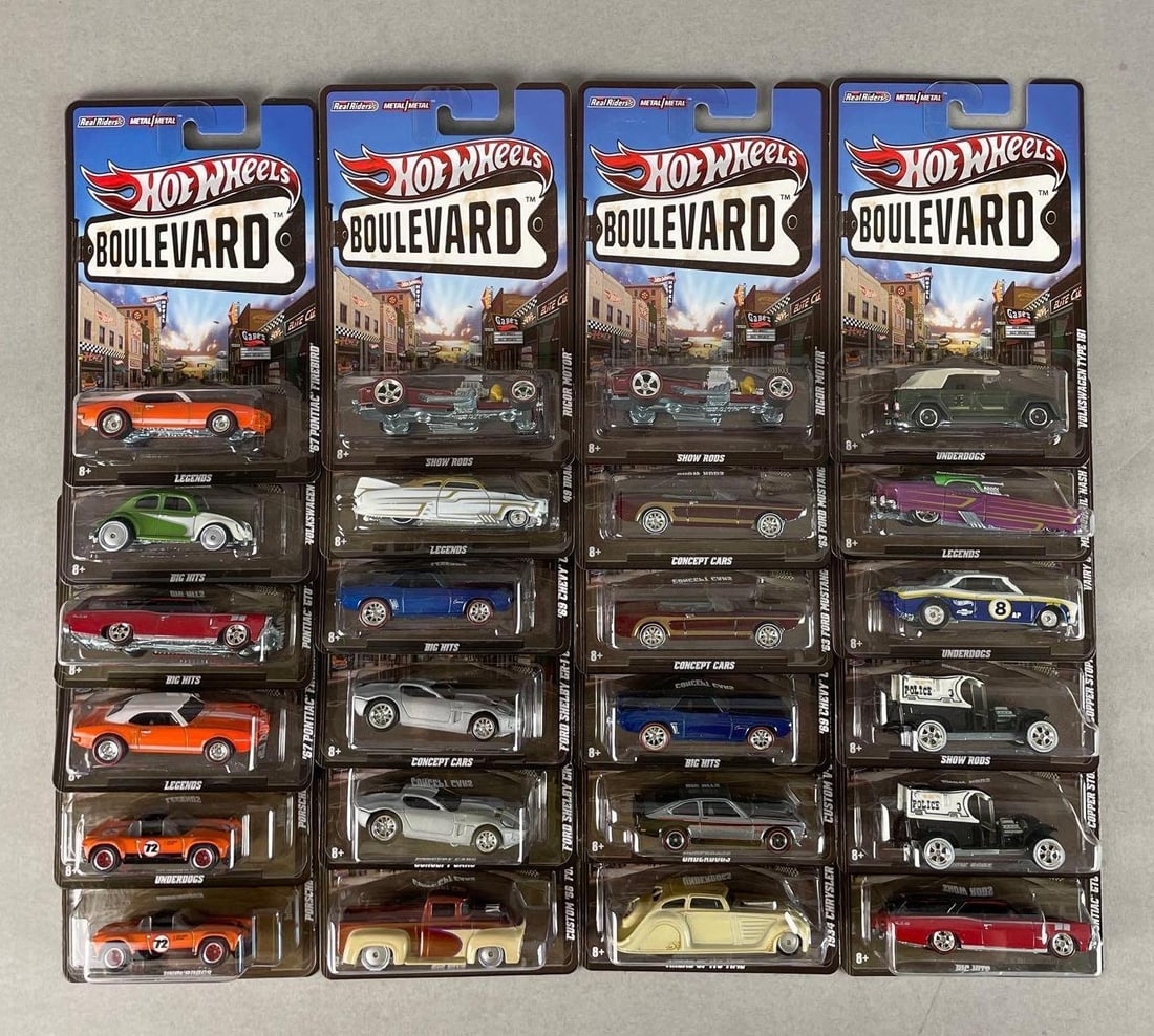 Group of Mattel Hot Wheels Boulevard Die-Cast Cars (1 of 3)