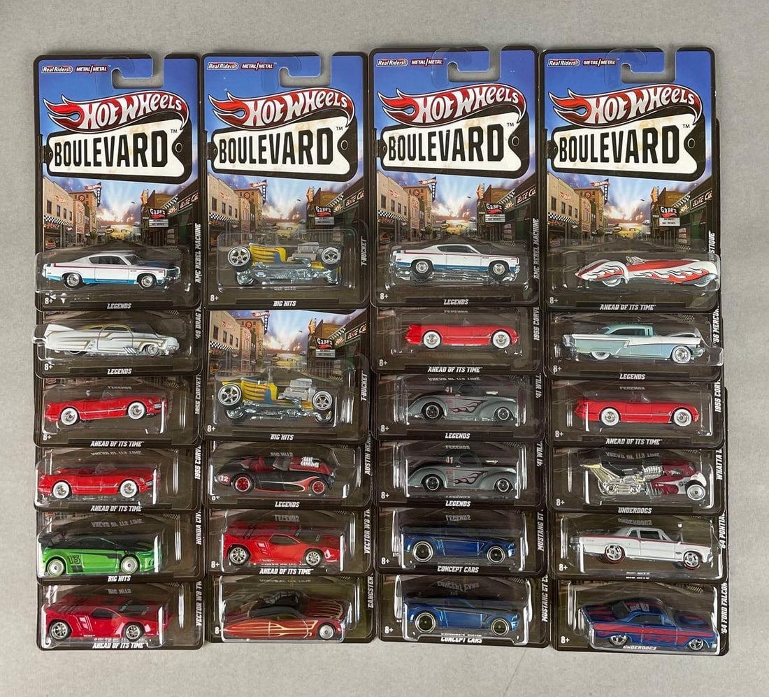 Group of Mattel Hot Wheels Boulevard Die-Cast Cars (1 of 3)