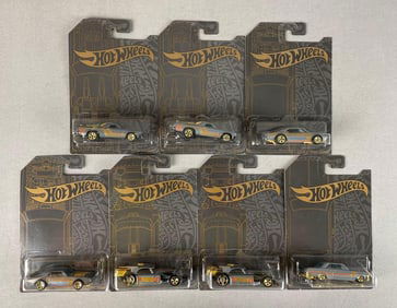 Group of Mattel Hot Wheels Custom Die-Cast Cars