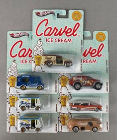 Set of Mattel Hot Wheels Carvel Ice Cream Die-Cast Vehicles