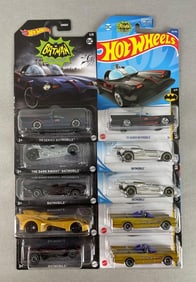 Group of Mattel Hot Wheels DC Batman Die-Cast Vehicles