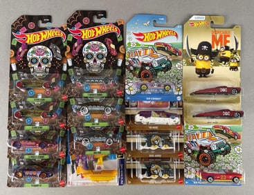 Group of Mattel Hot Wheels Pop Culture Die-Cast Vehicles