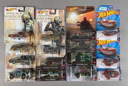 Group of Mattel Hot Wheels Star Wars Die-Cast Vehicles