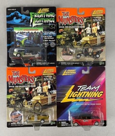 Group of Johnny Lightning Die-Cast The Munsters Vehicles and More