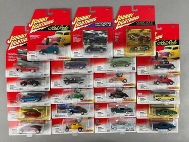 Group of Johnny Lightning Die-Cast Cars