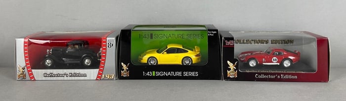 Group of Yat Ming Die-Cast Cars
