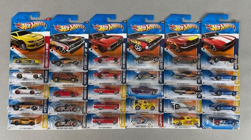 Group of 30 Mattel Hot Wheels Die-Cast Vehicles