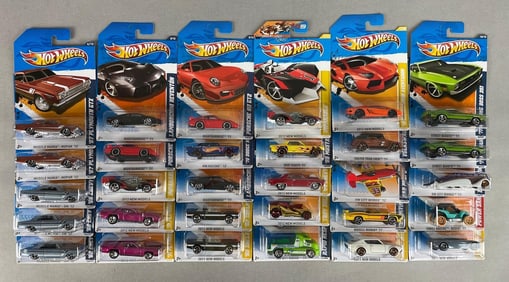 Group of 30 Mattel Hot Wheels Die-Cast Vehicles