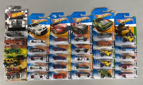Group of 30 Mattel Hot Wheels Die-Cast Vehicles