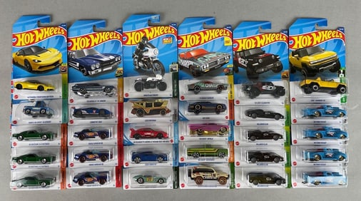 Group of 30 Mattel Hot Wheels Die-Cast Vehicles