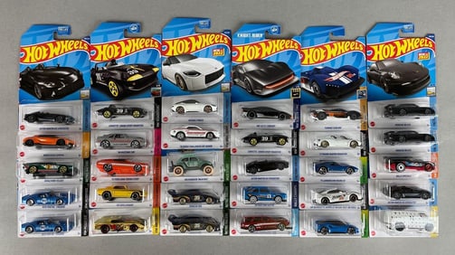 Group of 30 Mattel Hot Wheels Die-Cast Vehicles