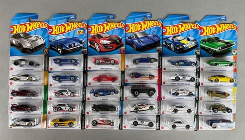 Group of 30 Mattel Hot Wheels Die-Cast Vehicles