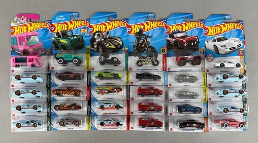Group of 30 Mattel Hot Wheels Die-Cast Vehicles