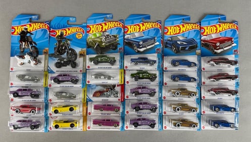 Group of 30 Mattel Hot Wheels Die-Cast Vehicles