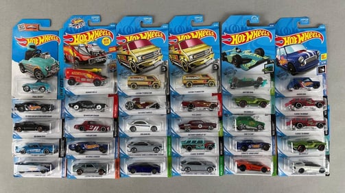 Group of 30 Mattel Hot Wheels Die-Cast Vehicles