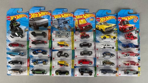 Group of 30 Mattel Hot Wheels Die-Cast Vehicles