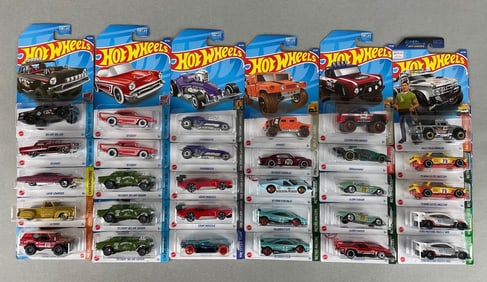 Group of 30 Mattel Hot Wheels Die-Cast Vehicles