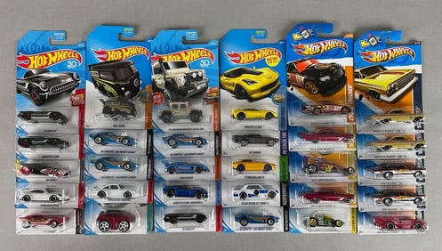 Group of 30 Mattel Hot Wheels Die-Cast Vehicles