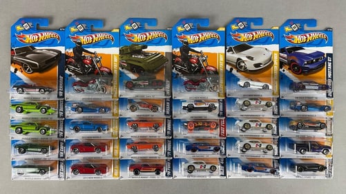 Group of 30 Mattel Hot Wheels Die-Cast Vehicles