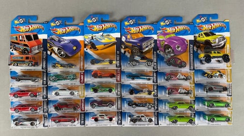 Group of 30 Mattel Hot Wheels Die-Cast Vehicles
