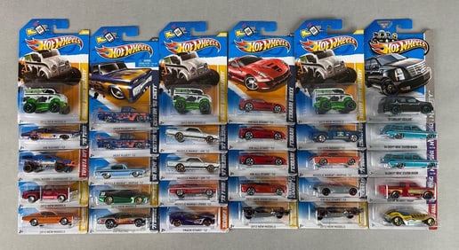 Group of 30 Mattel Hot Wheels Die-Cast Vehicles