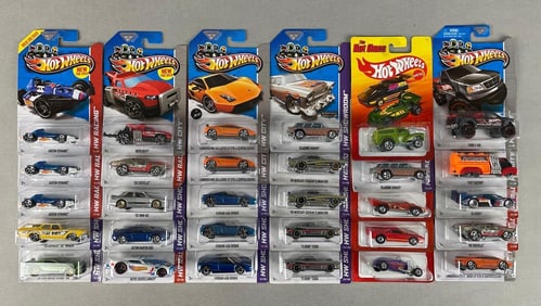 Group of 30 Mattel Hot Wheels Die-Cast Vehicles